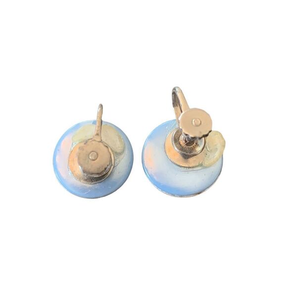 Vintage Bundle of Five Screw Back Clip On Round Earrings Costume Jewelry - Picture 3 of 13